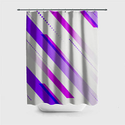 Шторка для ванной Color white pink