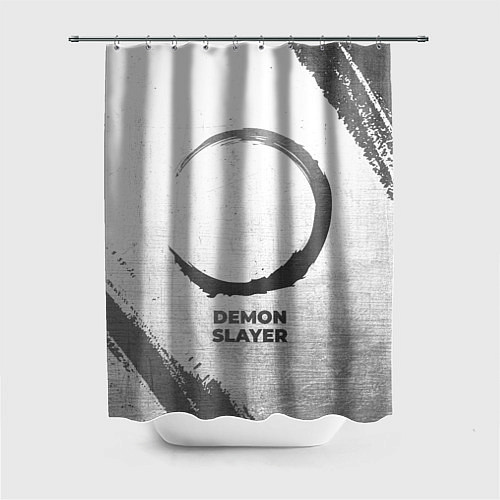 Шторка для ванной Demon Slayer - white gradient / 3D-принт – фото 1
