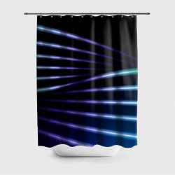 Шторка для ванной Color black blue