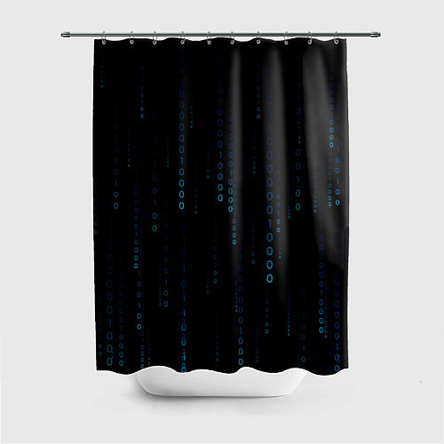 Шторка для ванной Color black blue / 3D-принт – фото 1