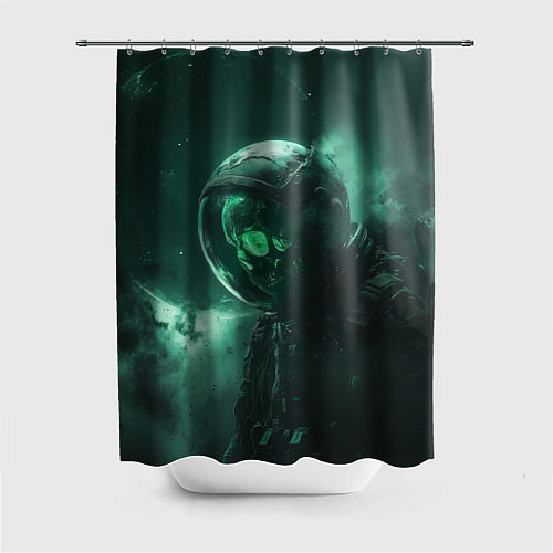 Шторка для ванной Космический скелет / 3D-принт – фото 1