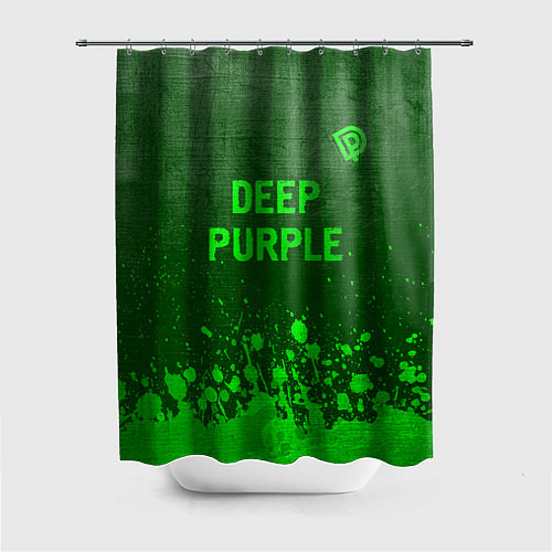 Шторка для ванной Deep Purple - green gradient посередине / 3D-принт – фото 1