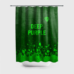 Шторка для душа Deep Purple - green gradient посередине, цвет: 3D-принт