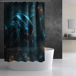 Шторка для душа Alien space, цвет: 3D-принт — фото 2