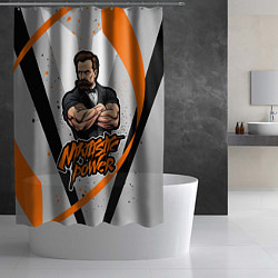 Шторка для душа Сила нигилизма Фридрих Ницше, цвет: 3D-принт — фото 2