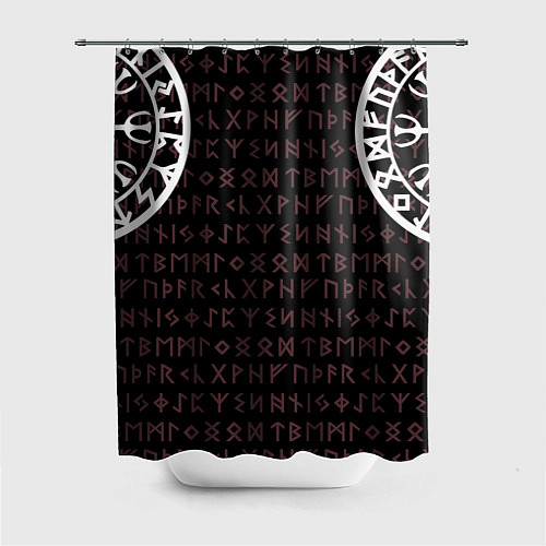 Шторка для ванной Руны викингов / 3D-принт – фото 1