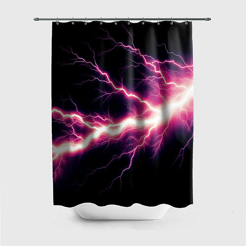 Шторка для ванной Lightning pink / 3D-принт – фото 1
