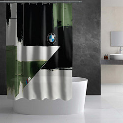 Шторка для душа BMW логотип, цвет: 3D-принт — фото 2