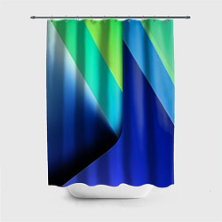 Шторка для ванной Color blue green
