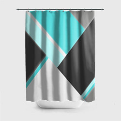 Шторка для ванной Color black blue