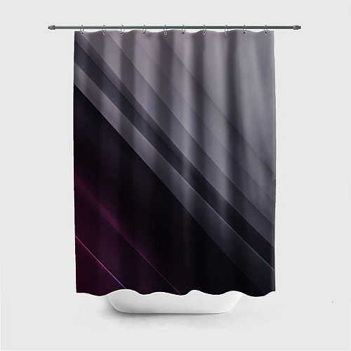 Шторка для ванной Color black grey / 3D-принт – фото 1