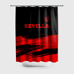Шторка для ванной Sevilla - red gradient посередине