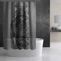 Шторка для душа Мертвый самурай призрак, цвет: 3D-принт — фото 2