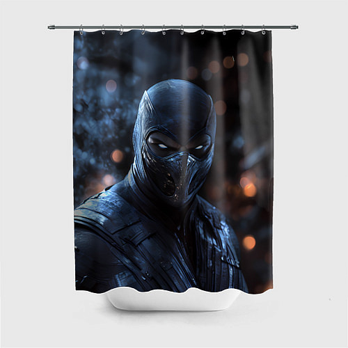 Шторка для ванной Mortal Kombat Noob Saibot / 3D-принт – фото 1