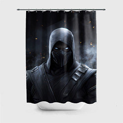 Шторка для ванной Нуб Сайбот синие глаза