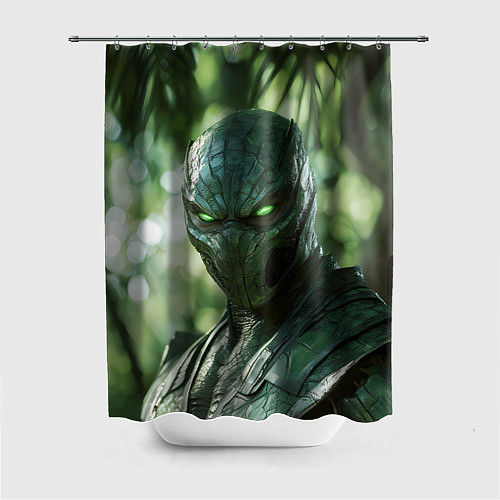 Шторка для ванной Рептилия Мортал комбат / 3D-принт – фото 1