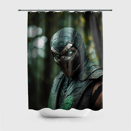 Шторка для ванной Ящер Мортал комбат / 3D-принт – фото 1