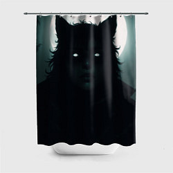 Шторка для ванной Волчица