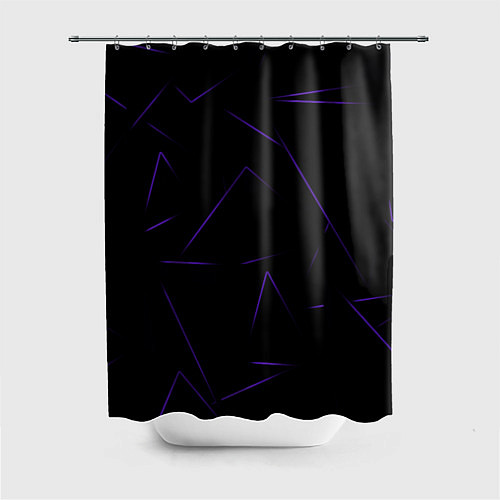 Шторка для ванной Color purple line / 3D-принт – фото 1