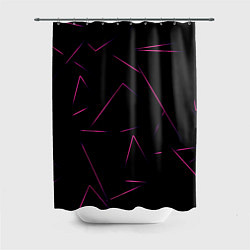 Шторка для ванной Color pink line