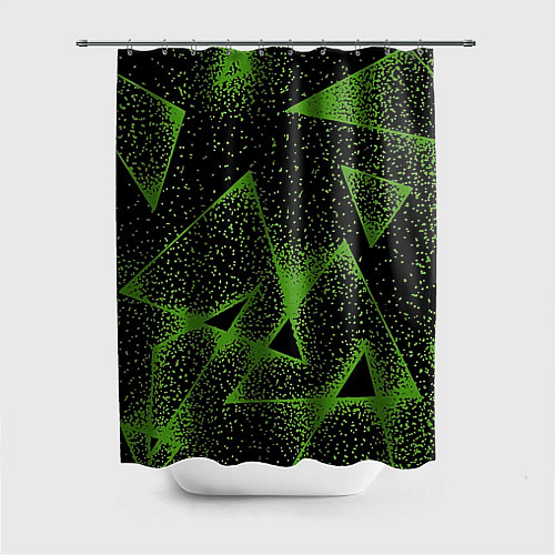 Шторка для ванной Triangles with dots / 3D-принт – фото 1