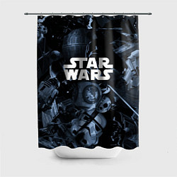 Шторка для ванной Star wars персонажи из звездных войн