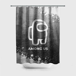 Шторка для ванной Among Us - grey gradient