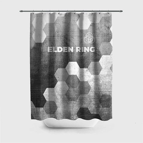 Шторка для ванной Elden Ring - grey gradient посередине / 3D-принт – фото 1
