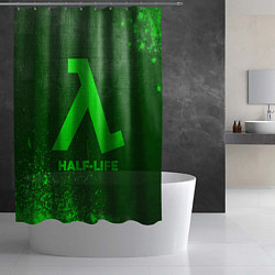 Шторка для душа Half-Life - green gradient, цвет: 3D-принт — фото 2