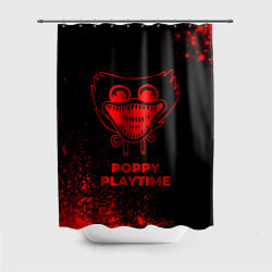 Шторка для душа Poppy Playtime - red gradient, цвет: 3D-принт