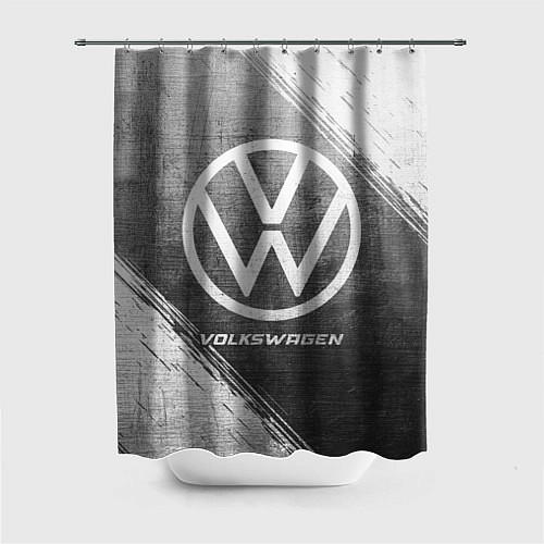 Шторка для ванной Volkswagen - grey gradient / 3D-принт – фото 1