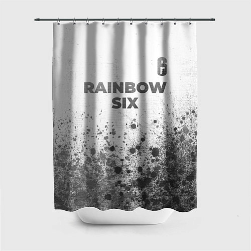 Шторка для ванной Rainbow Six - white gradient посередине / 3D-принт – фото 1