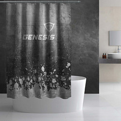 Шторка для душа Genesis - grey gradient посередине, цвет: 3D-принт — фото 2