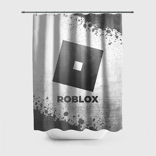 Шторка для ванной Roblox - white gradient / 3D-принт – фото 1