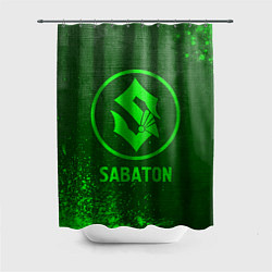 Шторка для ванной Sabaton - green gradient