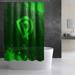 Шторка для душа Deep Purple - green gradient, цвет: 3D-принт — фото 2