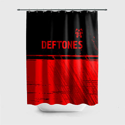 Шторка для ванной Deftones - red gradient посередине