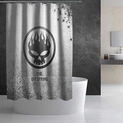 Шторка для душа The Offspring - white gradient, цвет: 3D-принт — фото 2