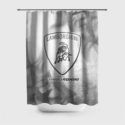 Шторка для ванной Lamborghini - white gradient / 3D-принт – фото 1