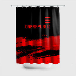 Шторка для ванной OneRepublic - red gradient посередине