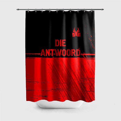 Шторка для ванной Die Antwoord - red gradient посередине / 3D-принт – фото 1