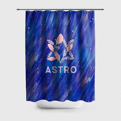 Шторка для ванной Astro логотип из цветов / 3D-принт – фото 1