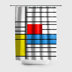 Шторка для душа В стиле мондриана, цвет: 3D-принт