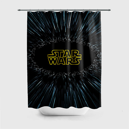Шторка для ванной Звёздные войны космический прыжок / 3D-принт – фото 1