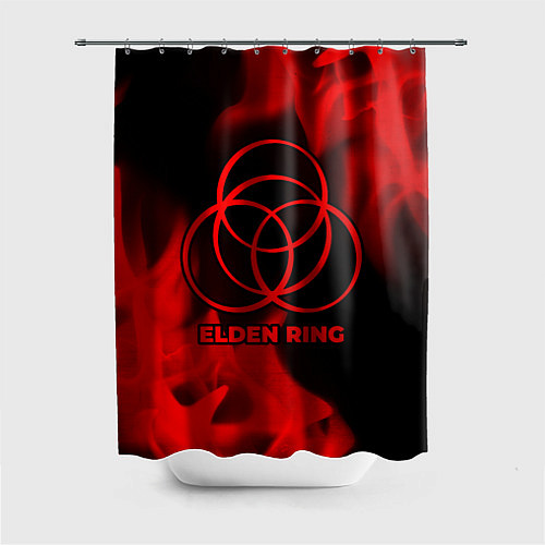 Шторка для ванной Elden Ring - red gradient / 3D-принт – фото 1