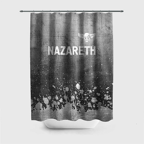 Шторка для ванной Nazareth - grey gradient посередине / 3D-принт – фото 1