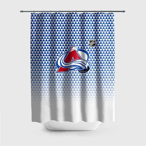 Шторка для ванной Колорадо Эвеланш - геометрический градиент / 3D-принт – фото 1