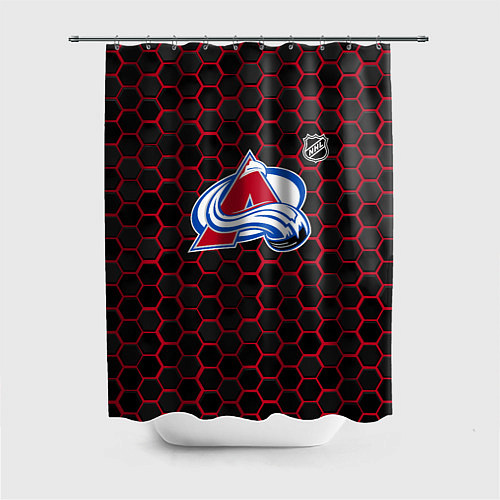 Шторка для ванной Колорадо Эвеланш - соты с подсветкой / 3D-принт – фото 1