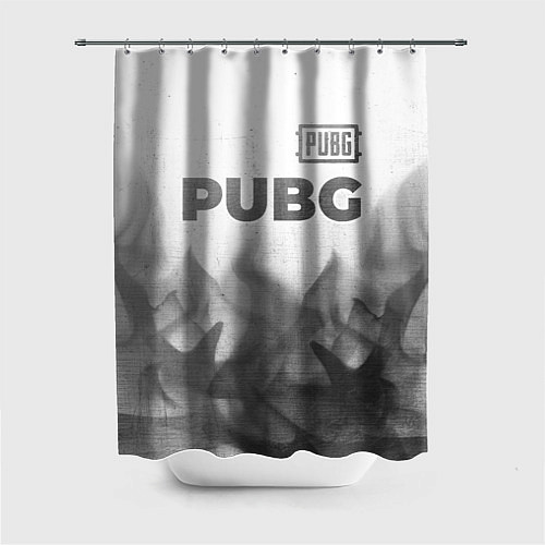 Шторка для ванной PUBG - white gradient посередине / 3D-принт – фото 1