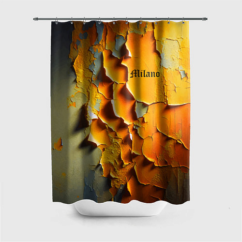 Шторка для ванной Peeling plaster - Milano / 3D-принт – фото 1